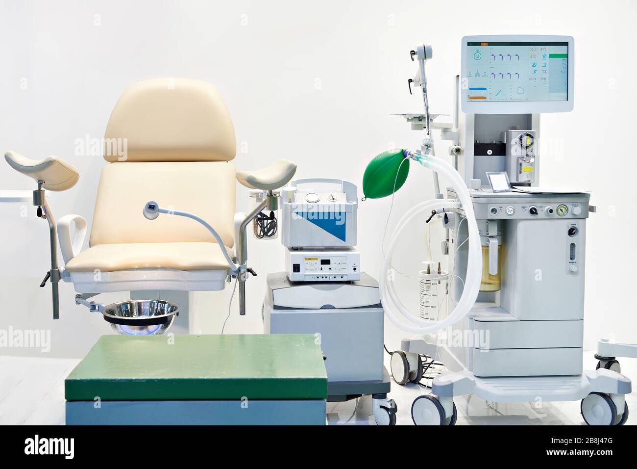 Medical equipment for gynecological examination Stock Photo