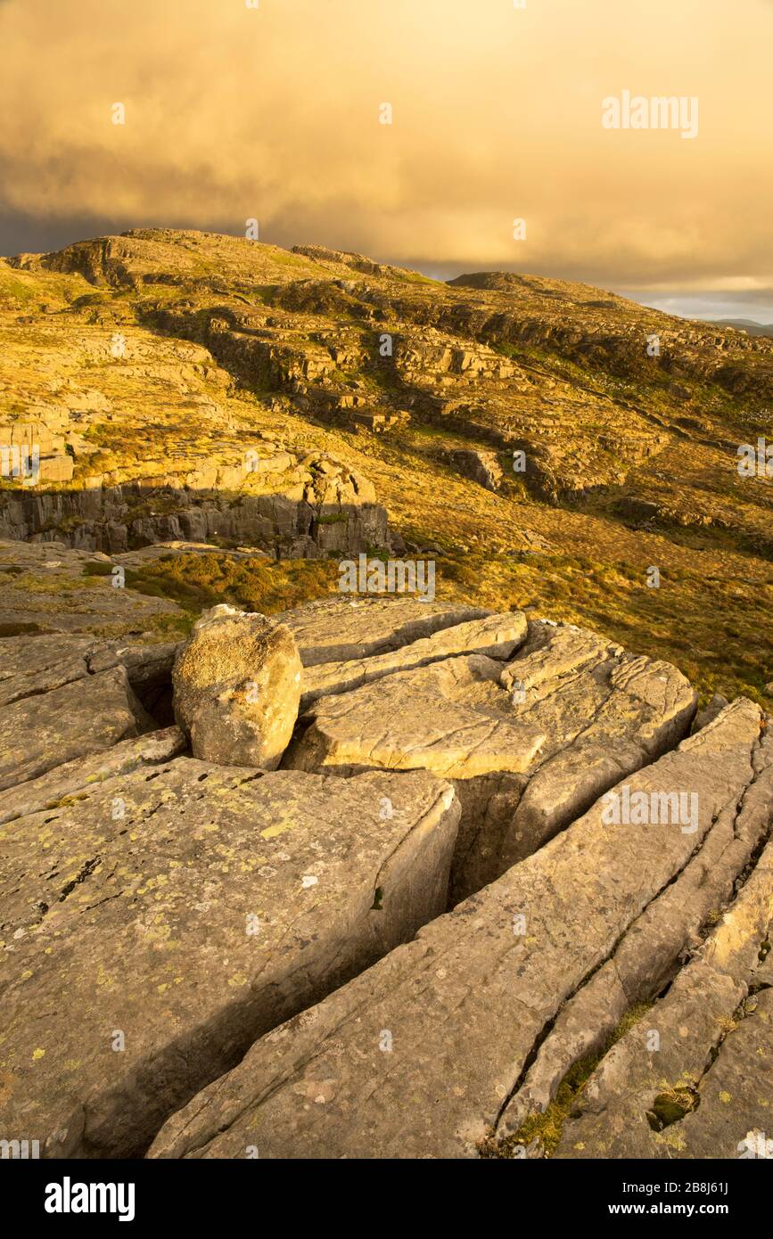 The Rhinogydd Mountains, East of Harlech, Snowdonia, North Wales, UK. Stock Photo