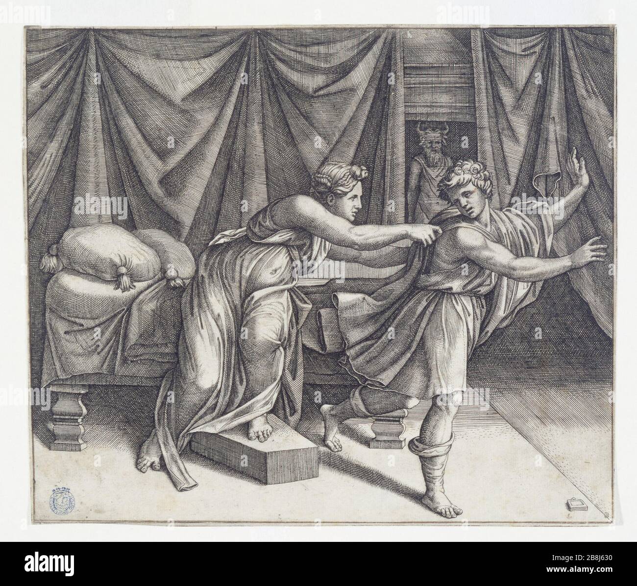 JOSEPH AND Potiphar's wife MarcAntoine Raimondi (1480v.1534). JOSEPH AND Potiphar's wife MarcAntoine Raimondi (1480v.1534).