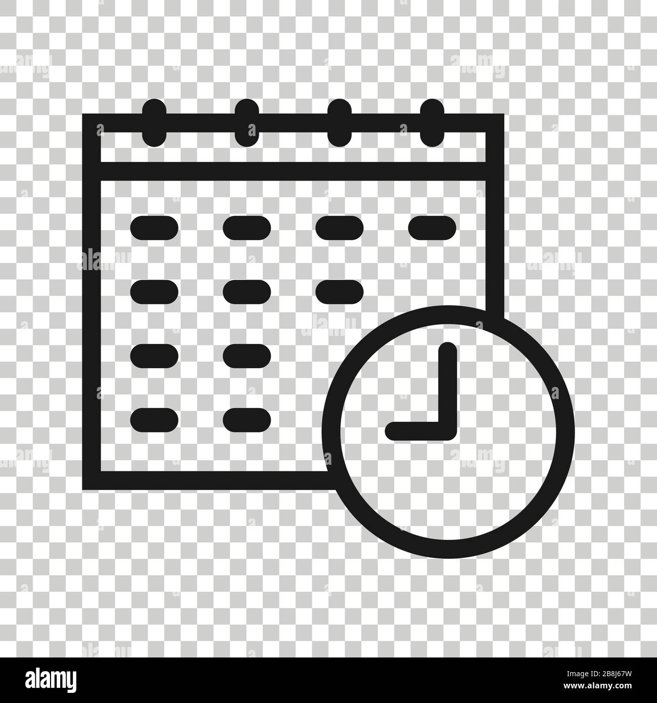 Calendar With Clock Icon In Flat Style Agenda Vector Illustration On White Isolated Background Schedule Time Planner Business Concept Stock Vector Image Art Alamy Calendar With Clock Icon In Flat Style Agenda Vector Illustration On White Isolated Background Schedule Time Planner Business Concept Stock Vector Image Art Alamy