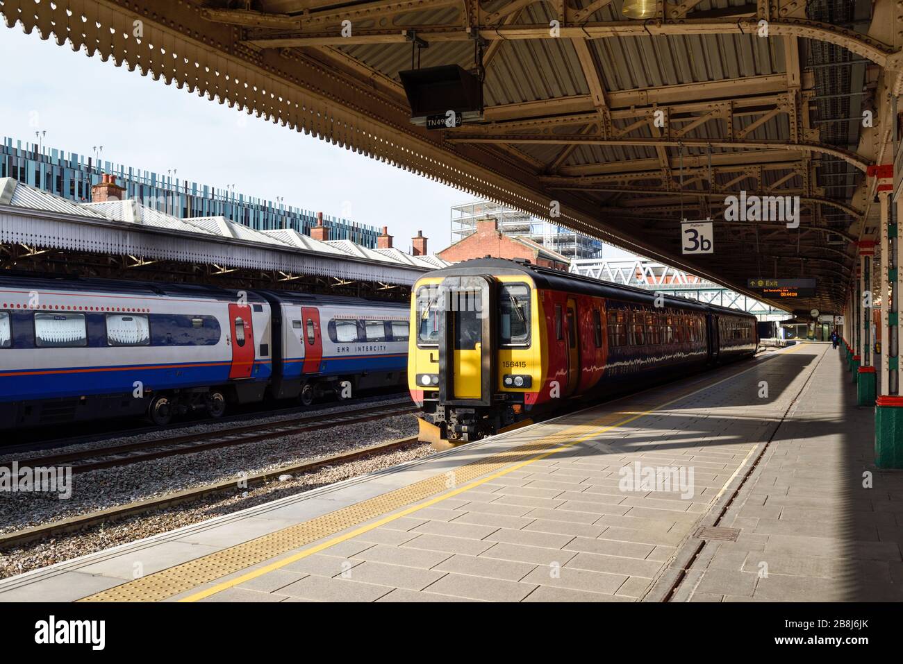 Nottingham East Midlands Train Station, UK. Stock Photo