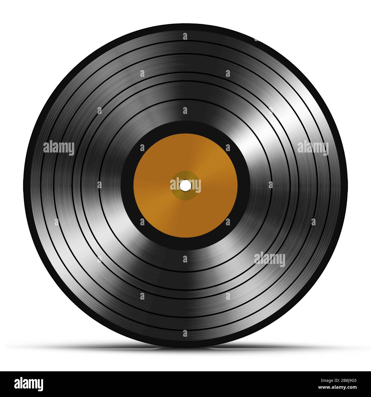 Vintage vinyl record isolated on white background Stock Photo - Alamy