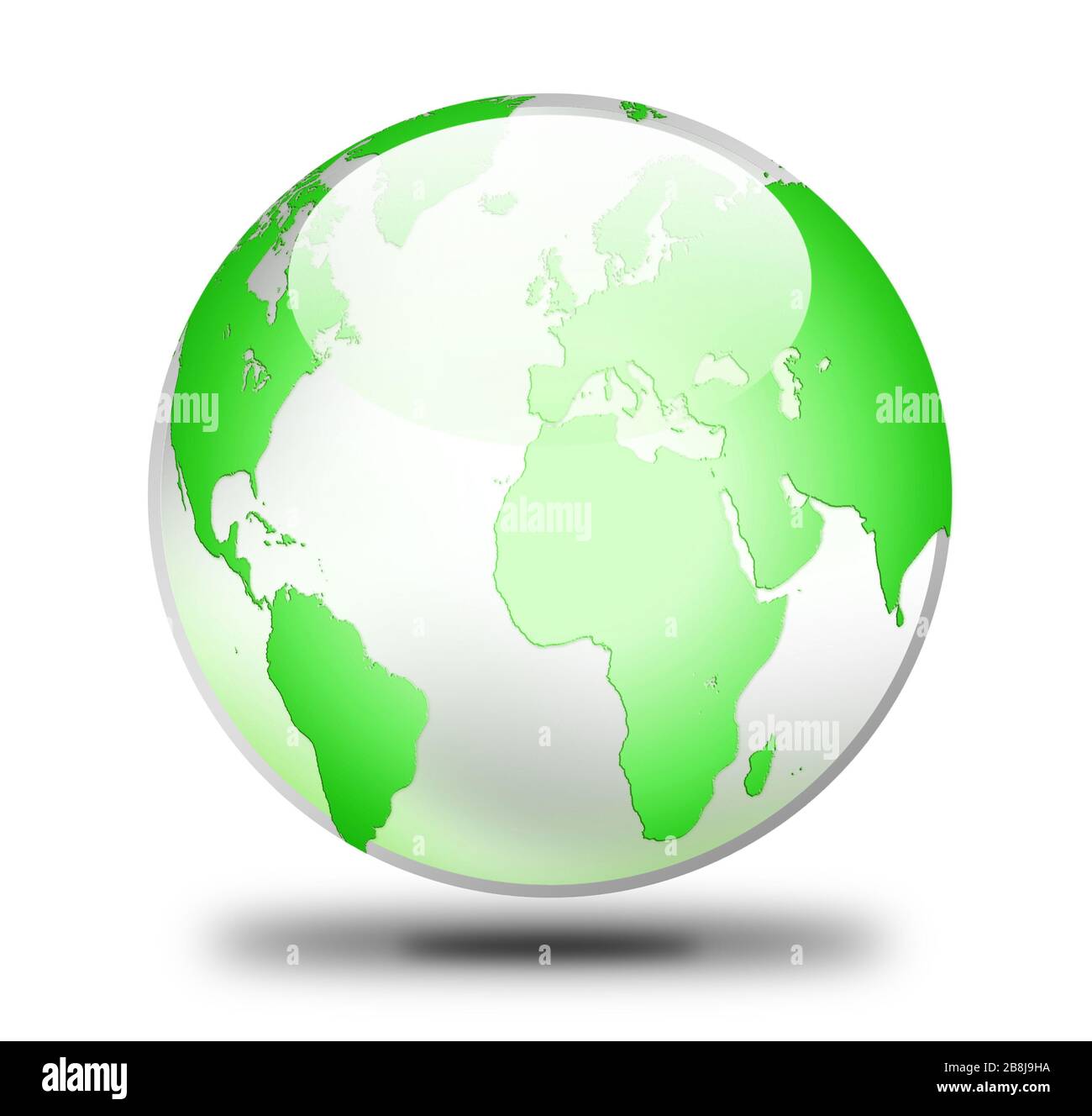 world globe icon on white Stock Photo - Alamy