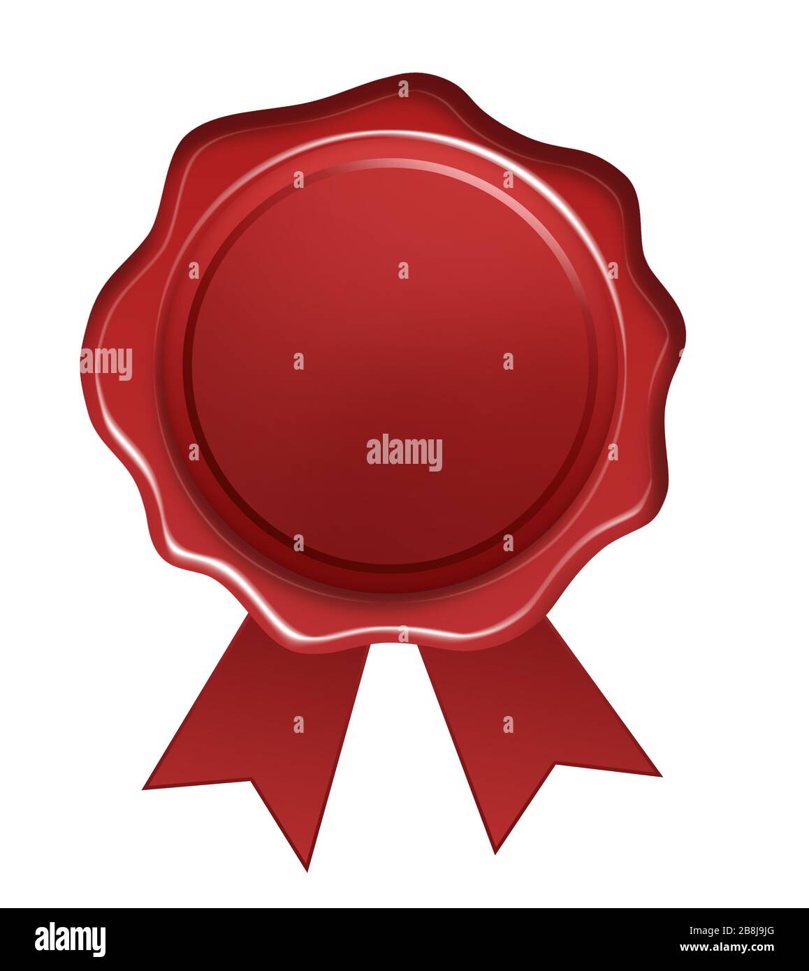 Red wax seal isolated on white background Stock Photo Alamy