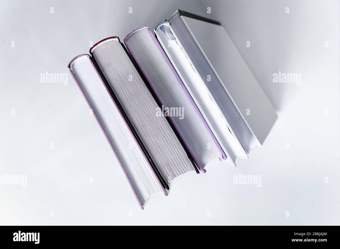 books close-up on a light background Stock Photo