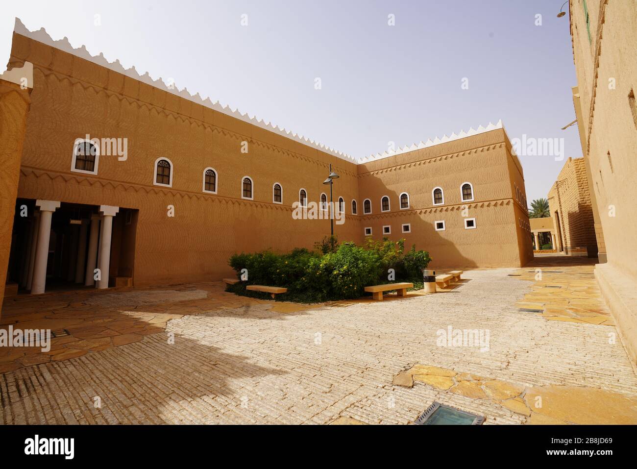 Riyadh - Riyadh / Saudi Arabia - March 07  2020: View of The Murabba Palace Qasr al Murabba is Historic Building Stock Photo