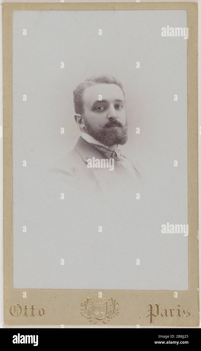 Georges Hugo Otto & Fière. Georges Hugo. Papier albuminé. 1890-1900. Paris, Maison de Victor Hugo. Stock Photo
