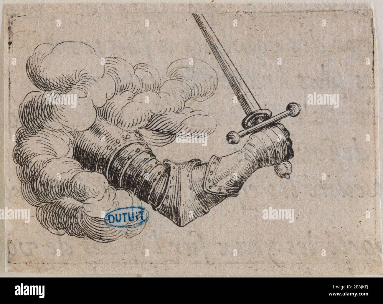 The armed without banner arm (Lieure 588 Meaume 503) Jacques Callot  (1592-1635). \, image size:1300x1032