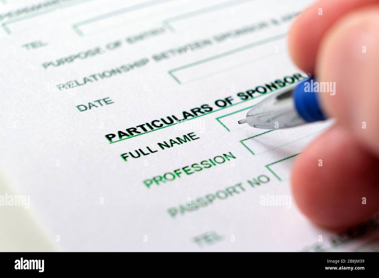 Filling out a form for paper registration. Design-creativity. The concept  of information network. White background. Concept of a business agreement  Stock Photo - Alamy