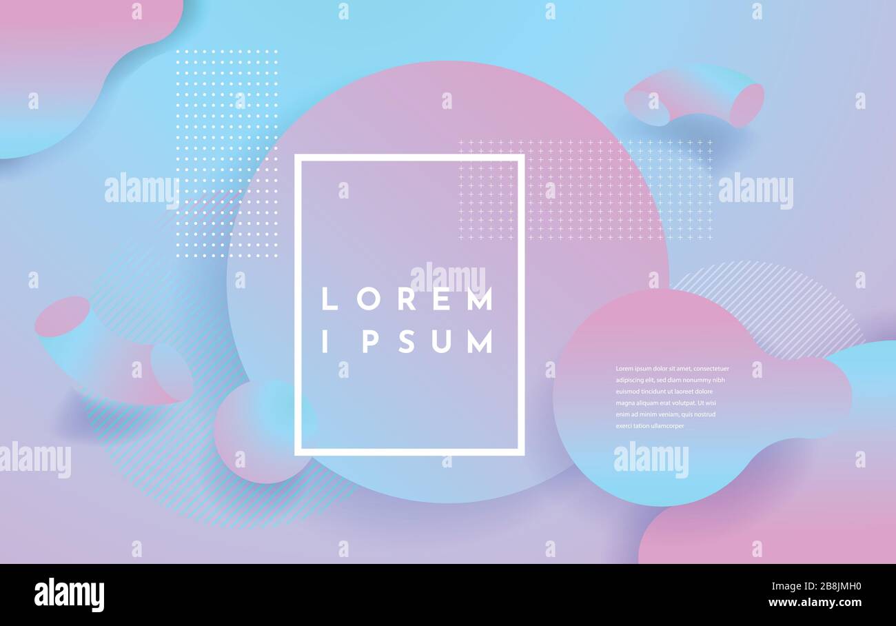 Two colorful abstract poster. Liquid ink. Modern style trends ...