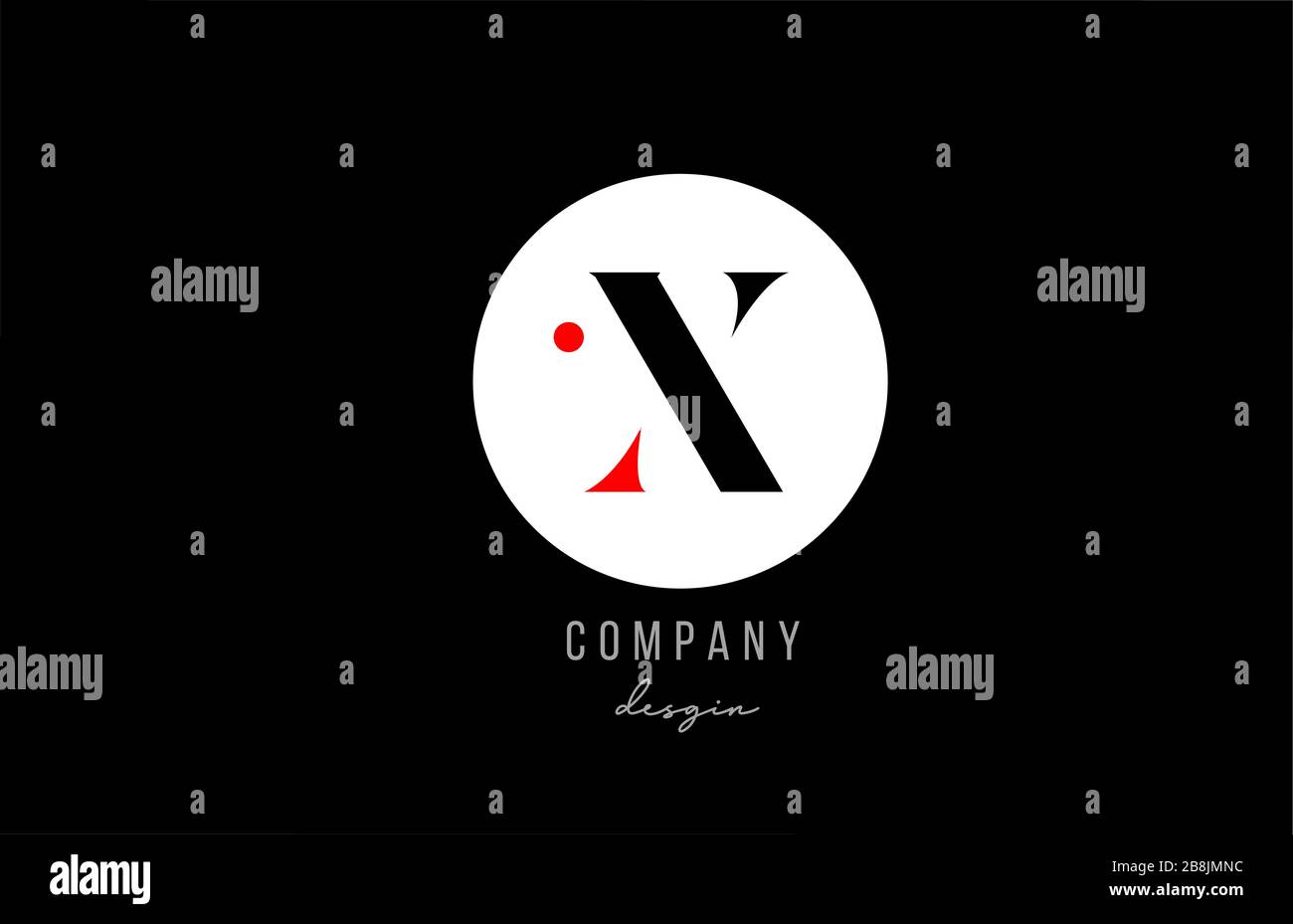 X letter alphabet logo icon design with white circle for business and ...