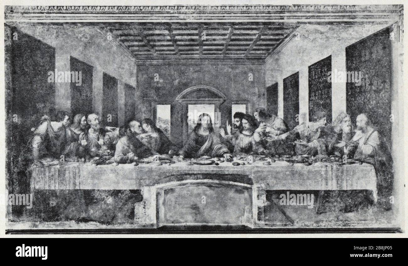 Leonardo da Vinci. The Last Supper. 1497 Stock Photo Alamy