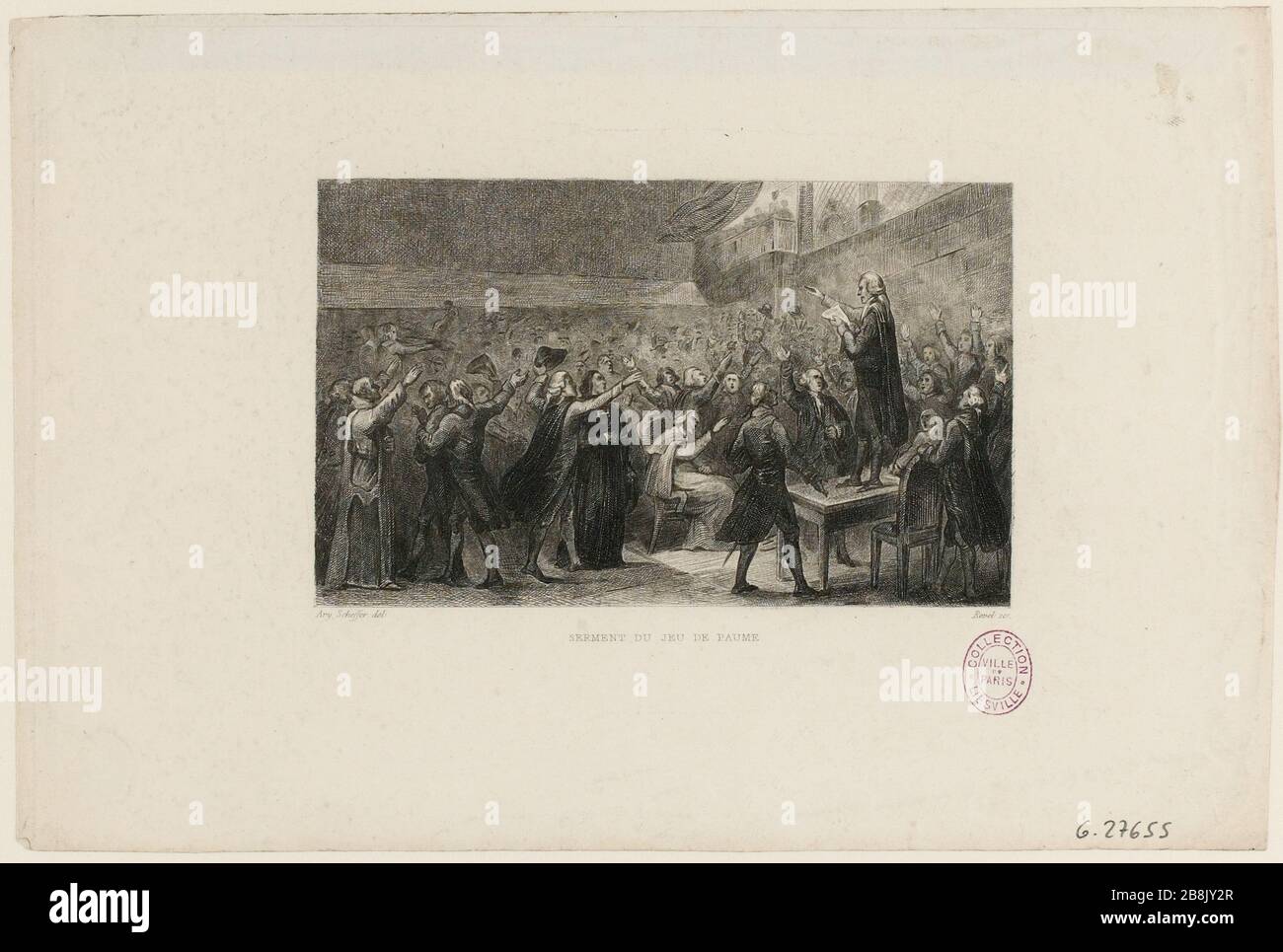 French Revolution the Oath of the Tennis Court, current Jeu de Paume