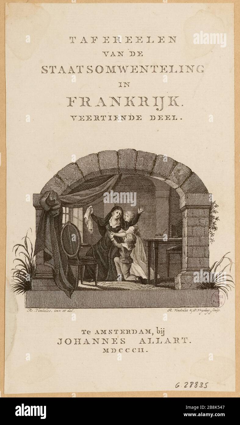 Scenes of the State Revolution in France fourteenth part. () Stock Photo