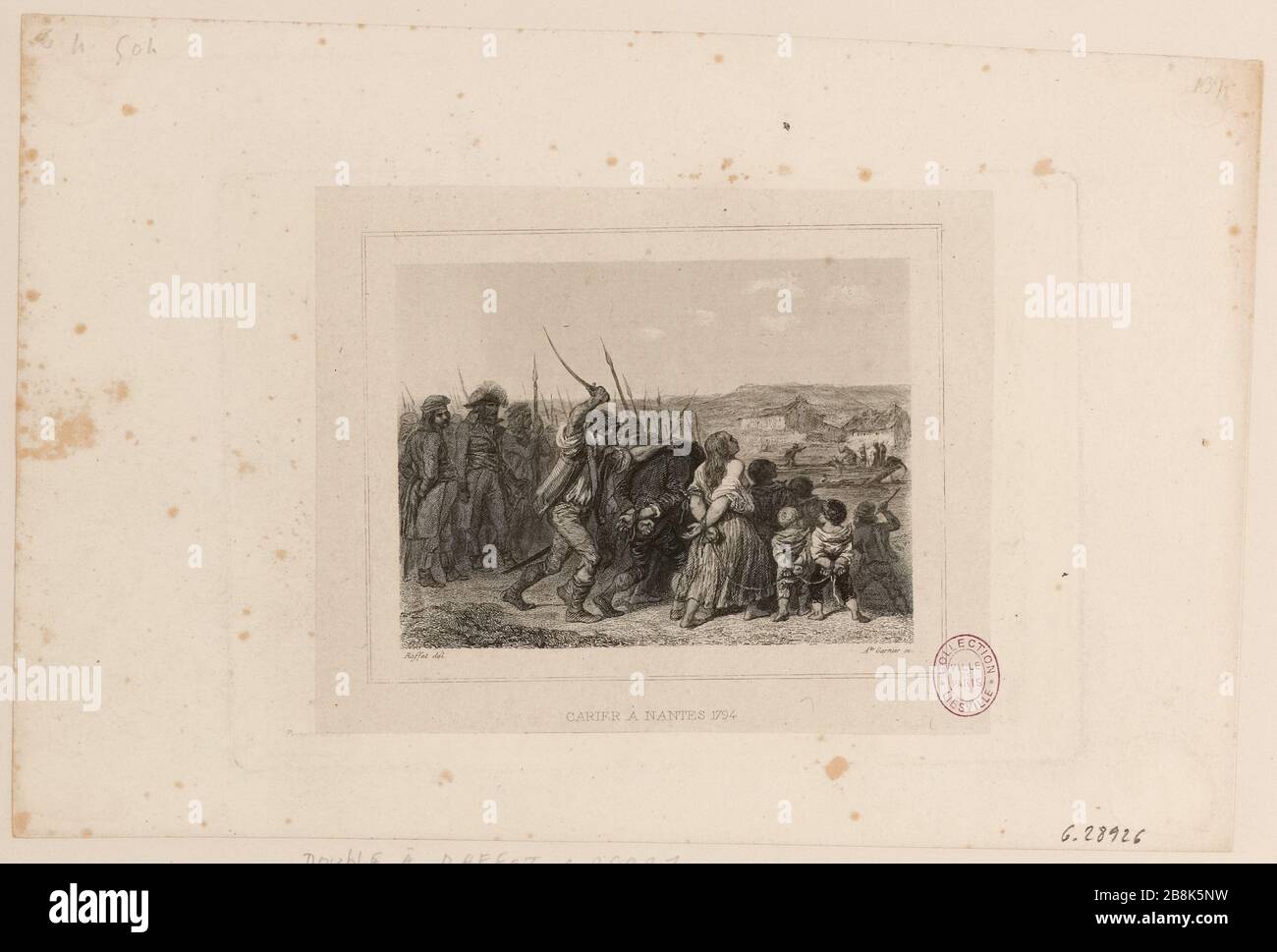 Carier Nantes 1794. [sic] (TI) Stock Photo