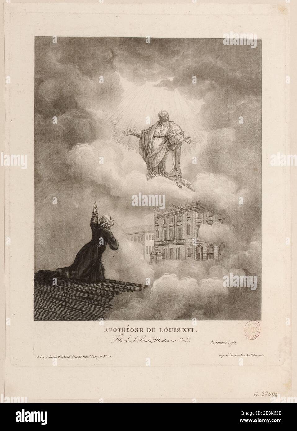 Apotheosis of Louis XVI - Son of St. Louis, Mount Heaven (IT). Stock Photo