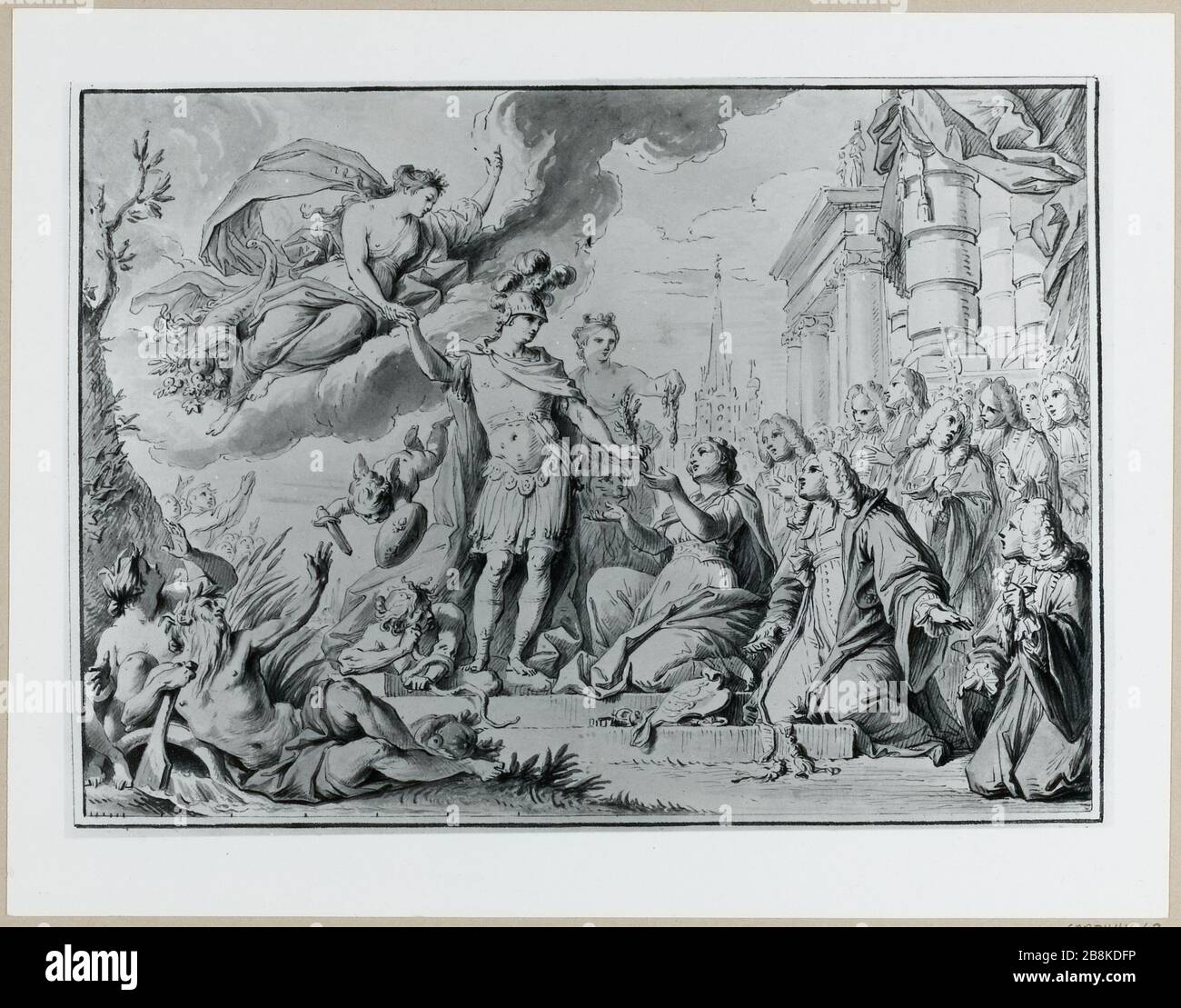 Reproduction of a work of J. Dumont said Roman (TF Stock Photo - Alamy