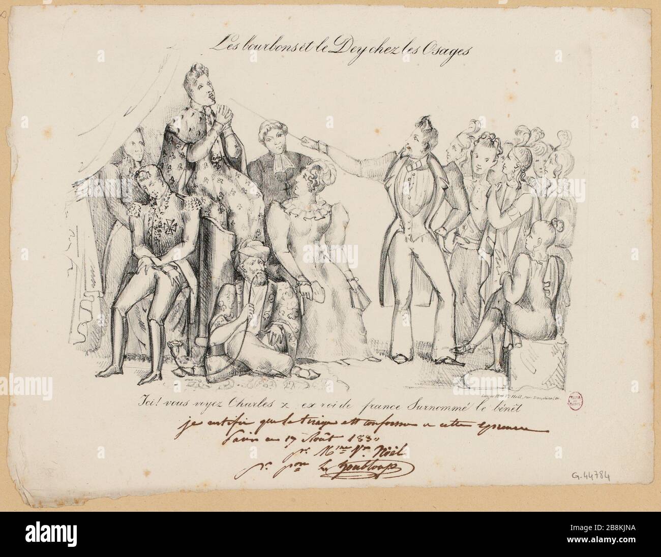 The Bourbons and the Dey in Osage. (IT) Stock Photo