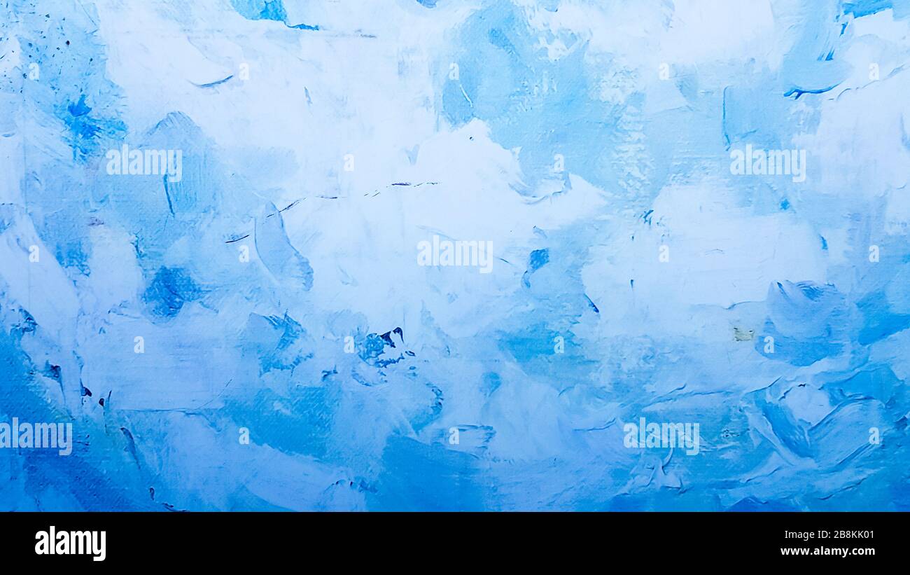 Art Detail Blue Abstract Oil Painted Background Turquoise Oil Paint Texture Abstract Art Background Oil Painting On Canvas A Fragment Of A Work Of Stock Photo Alamy