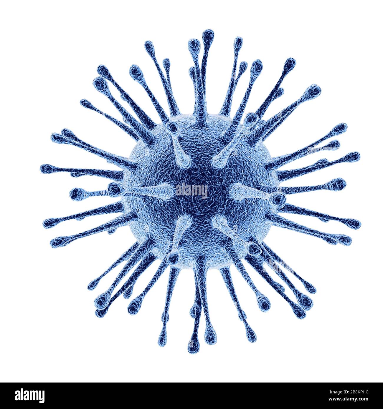 Bacteria coronavirus virus cell 2019-nCoV macro. China covid 19. 3D ...