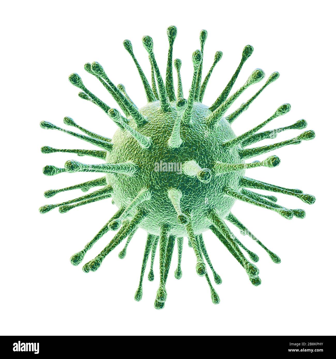 Bacteria coronavirus virus cell 2019-nCoV macro. China covid 19. 3D ...