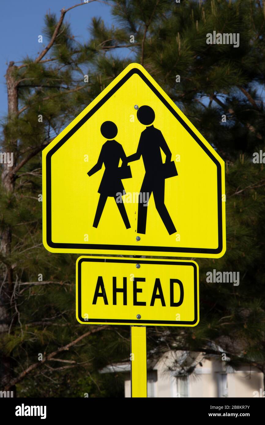 School Crossing Ahead