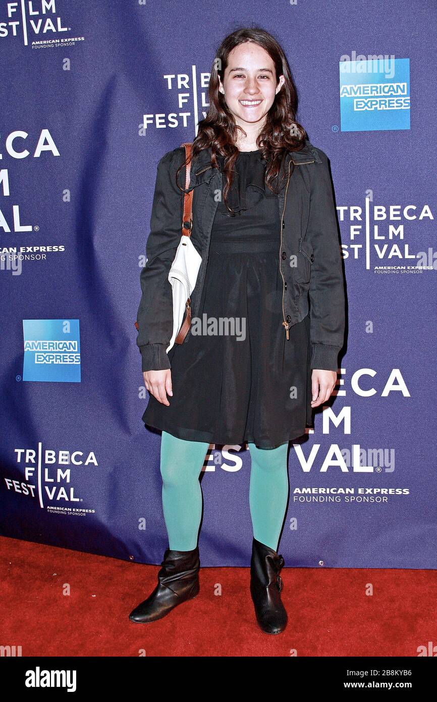 New York, NY, USA. 22 April, 2010. Ximena Sarinana at the 9th Annual Tribeca Film Festival Premiere for 'The Sentimental Engine Slayer' at Village East Cinema. Credit: Steve Mack/Alamy Stock Photo