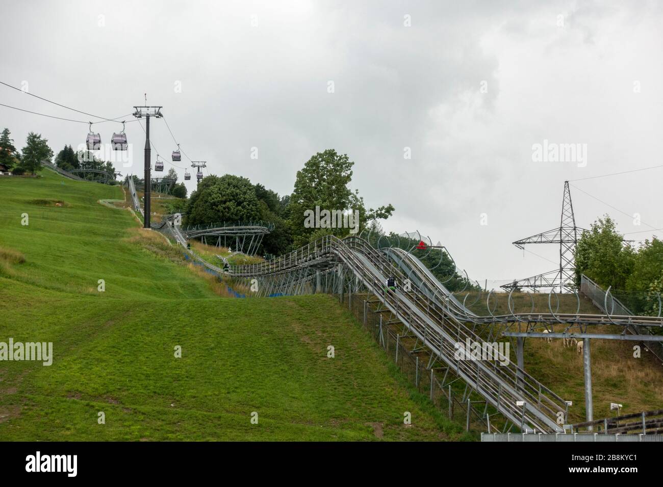 The Kitzsteinhorn toboggan run, Kaprun, Zell am See District, Austria