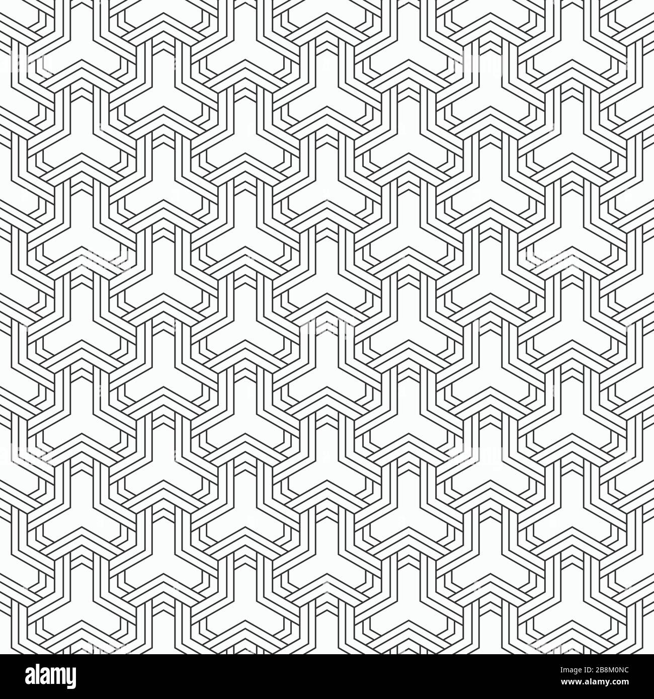 Linear Style Pattern Tileable Abstract seamless pattern. Modern stylish texture. Linear style ...