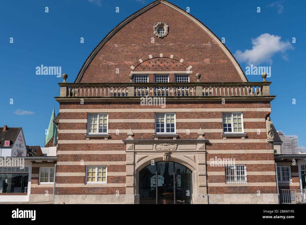 Fischauktionshalle or former fish market, today Schiffahrtsmuseum or Museum for Shipping Kiel, Schleswig-Holstein, North Germany, Central Europe Stock Photo