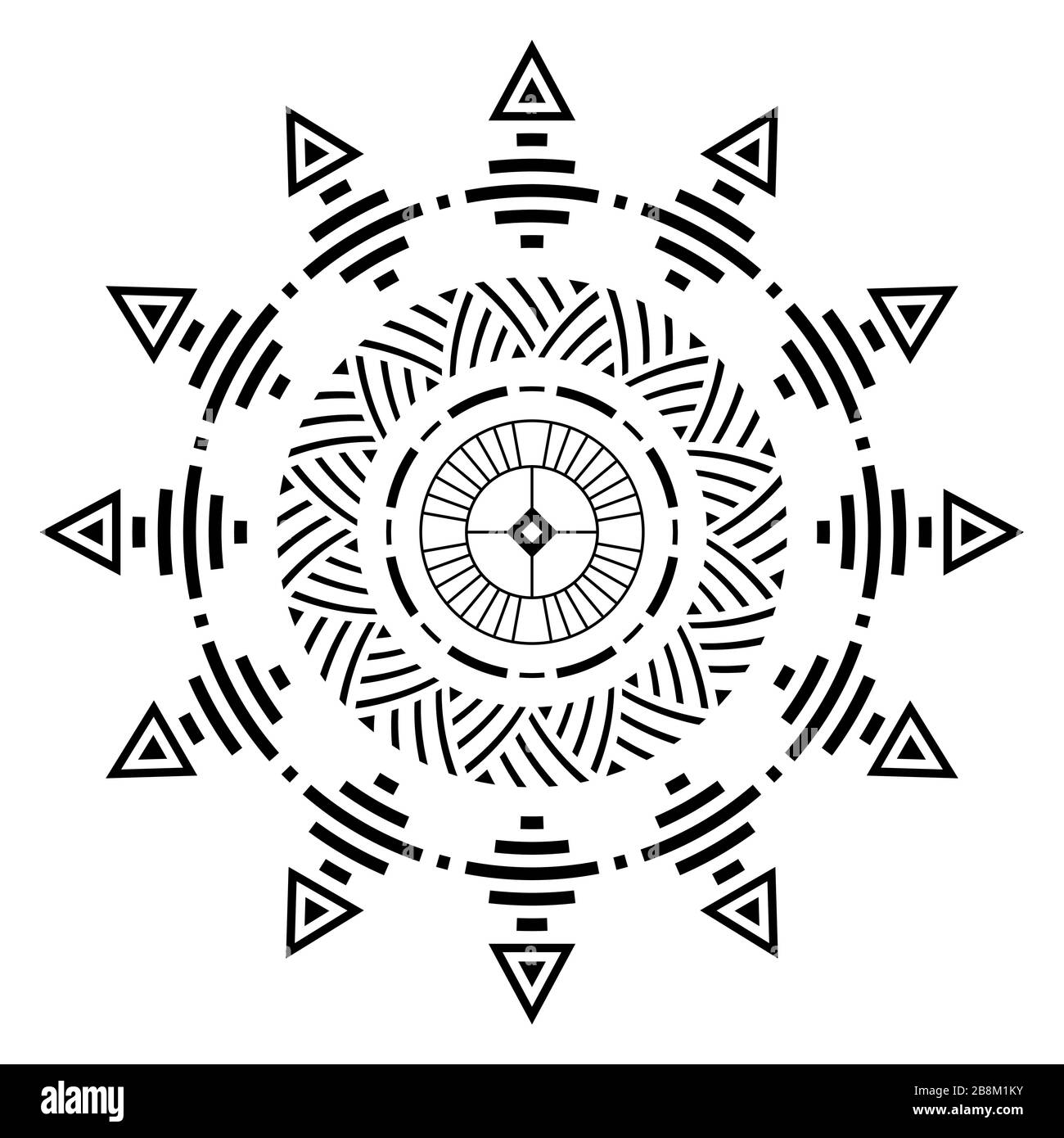 native american sun symbols tattoo