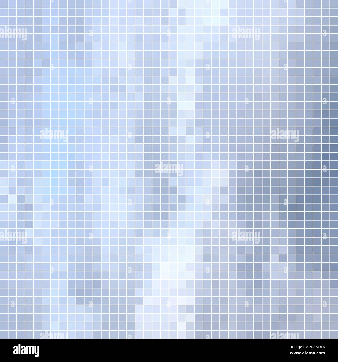 abstract vector square pixel mosaic background - light blue Stock ...