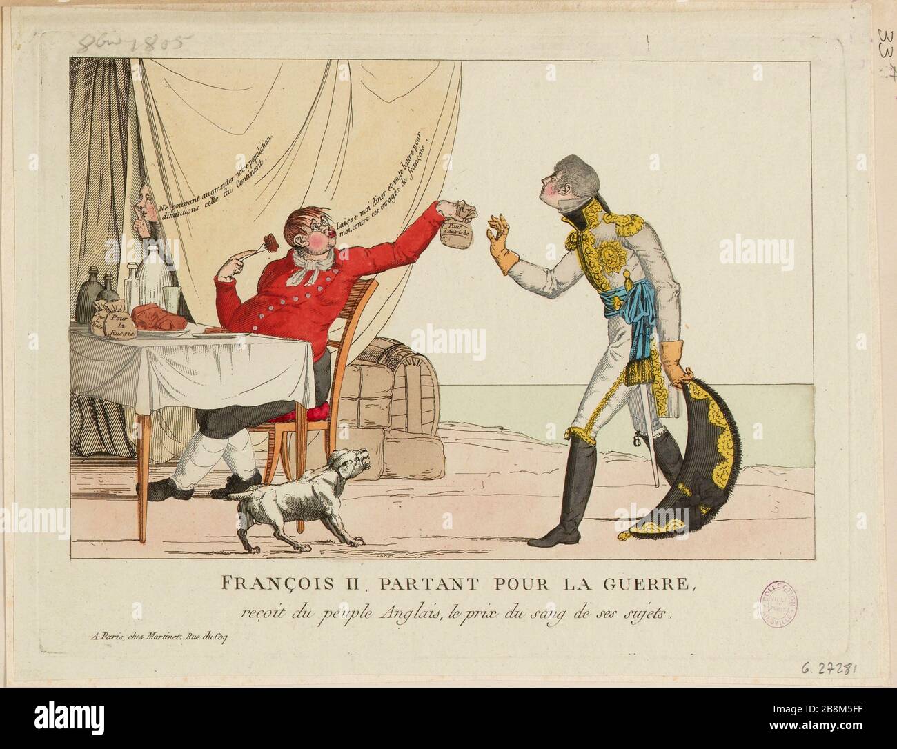 FRANCOIS II THEREFORE FOR WAR, received the English people, the price of the blood of his subjects. (IT) Stock Photo