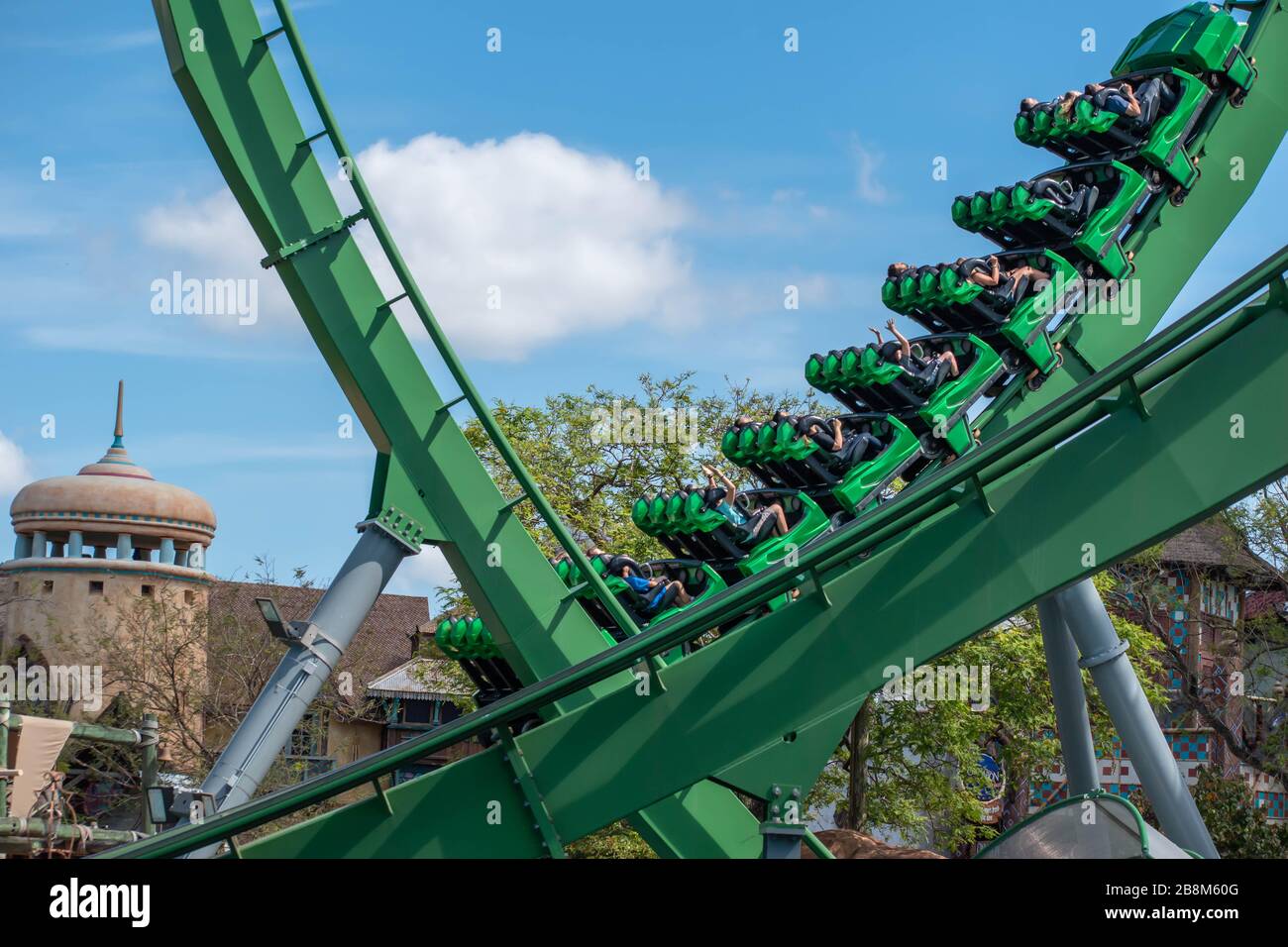 Orlando, Florida. March 15, 2019. People enjoying amazing The