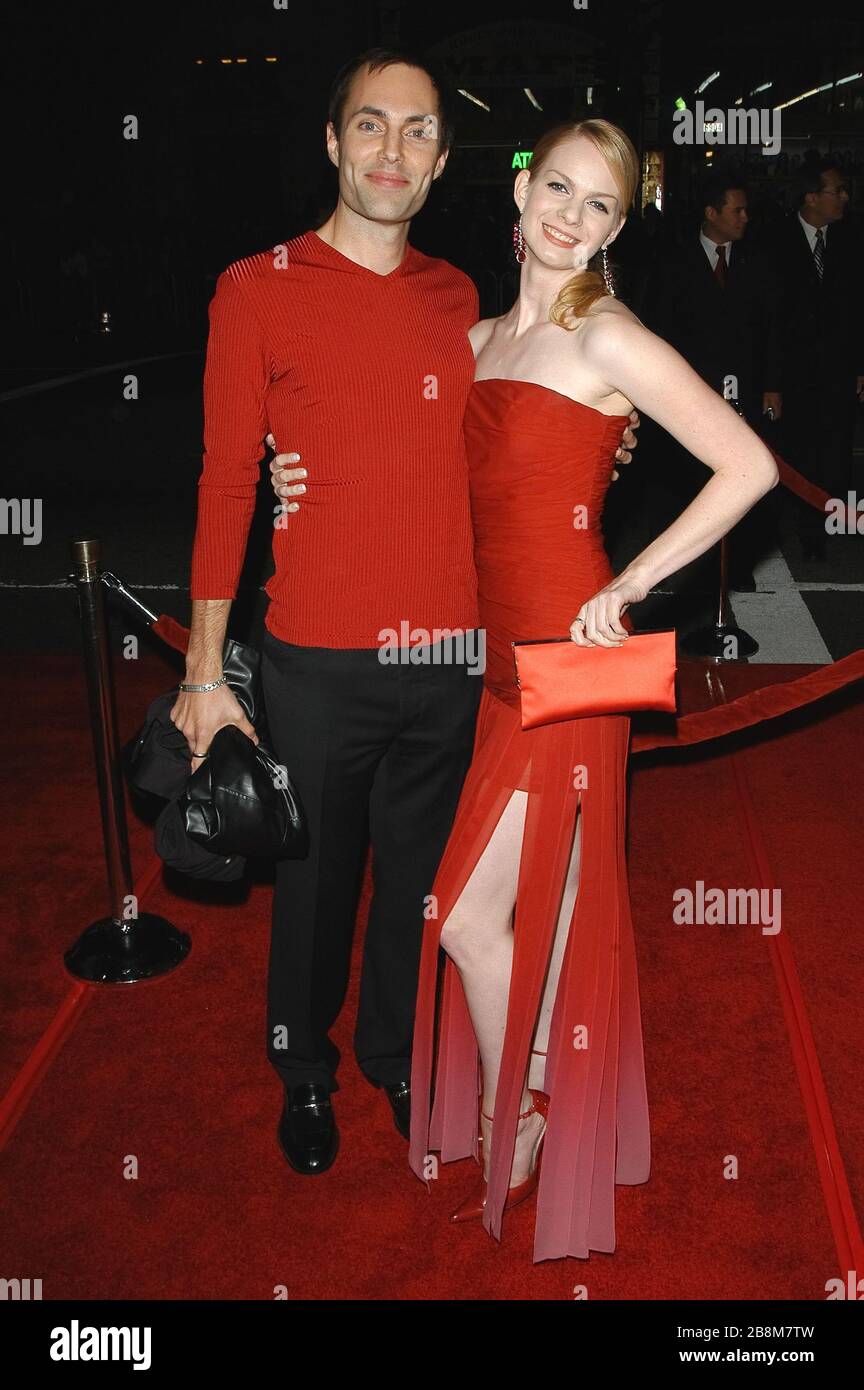 James Haven and Rachel Anderson at the World Premiere of "Alexander