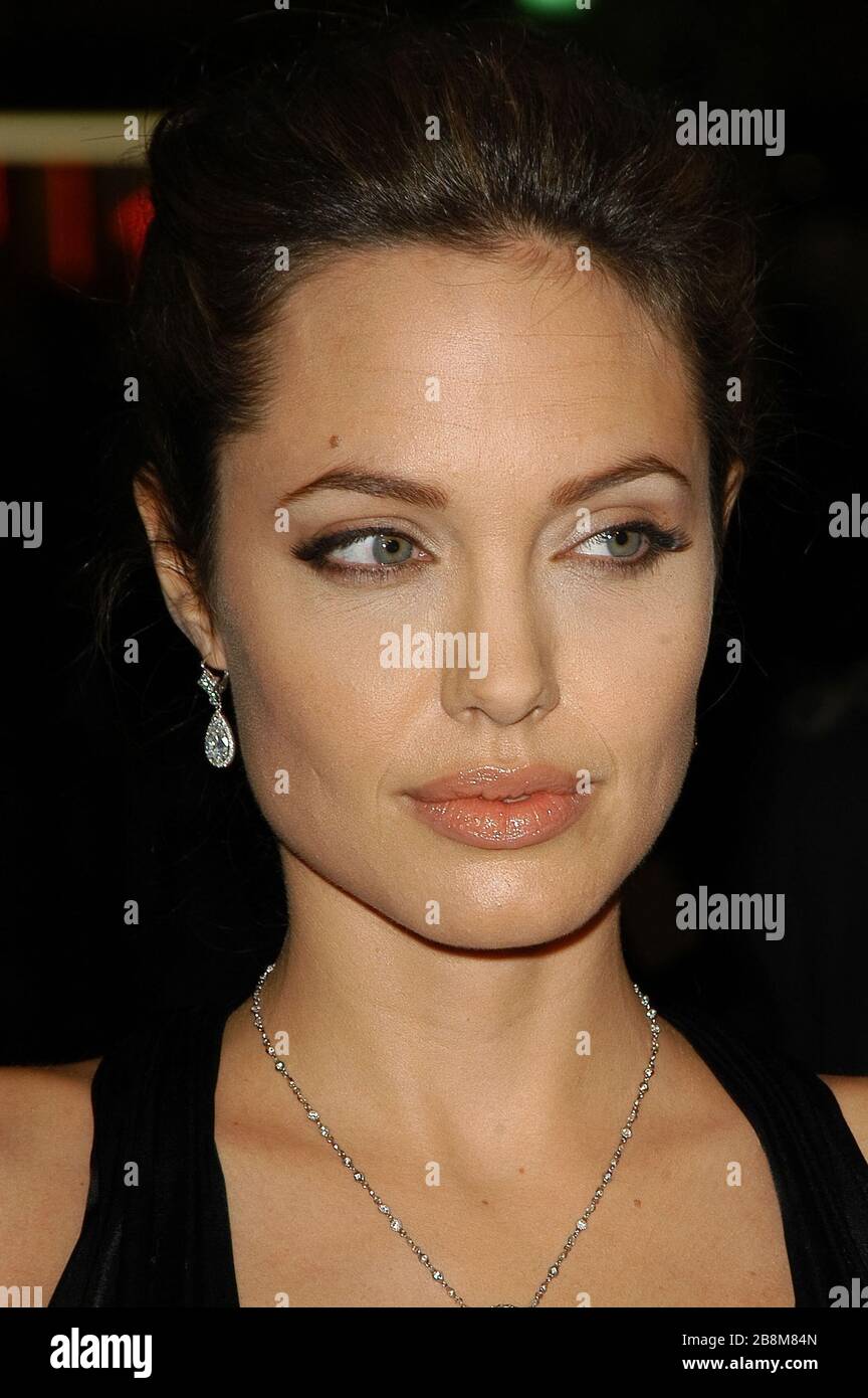Red carpet retro angelina jolie hi-res stock photography and