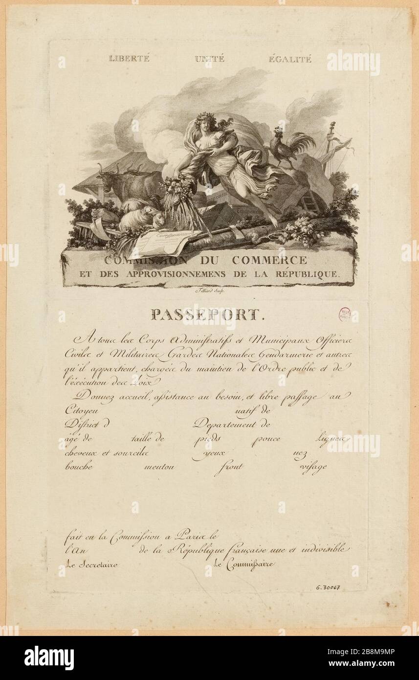 Vintage passport hi-res stock photography and images - Alamy