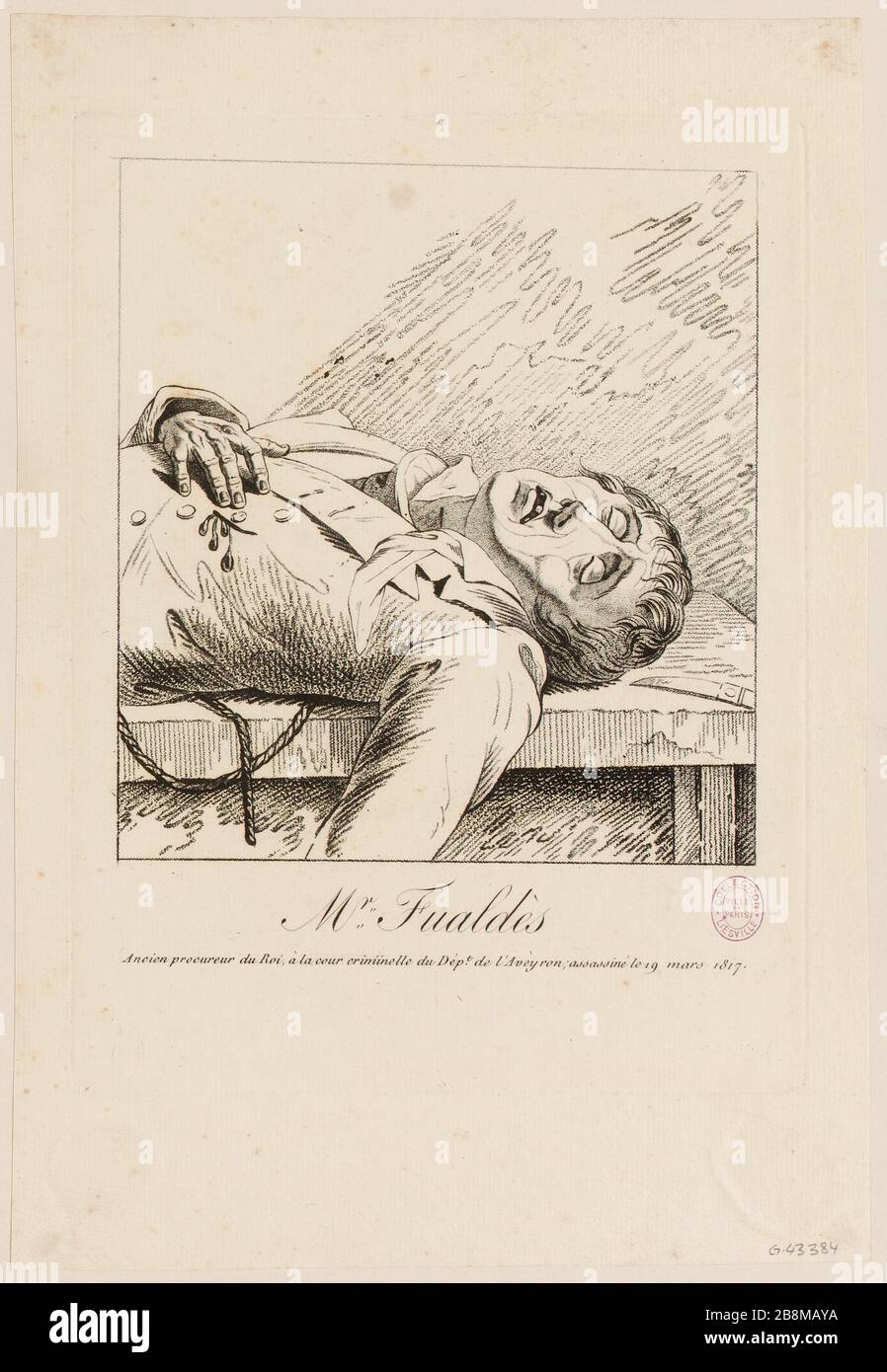 Mr. Fualdes / Former public prosecutor in the criminal court of the Dept. Aveyron; killed 19 March 1817. (TI) Stock Photo