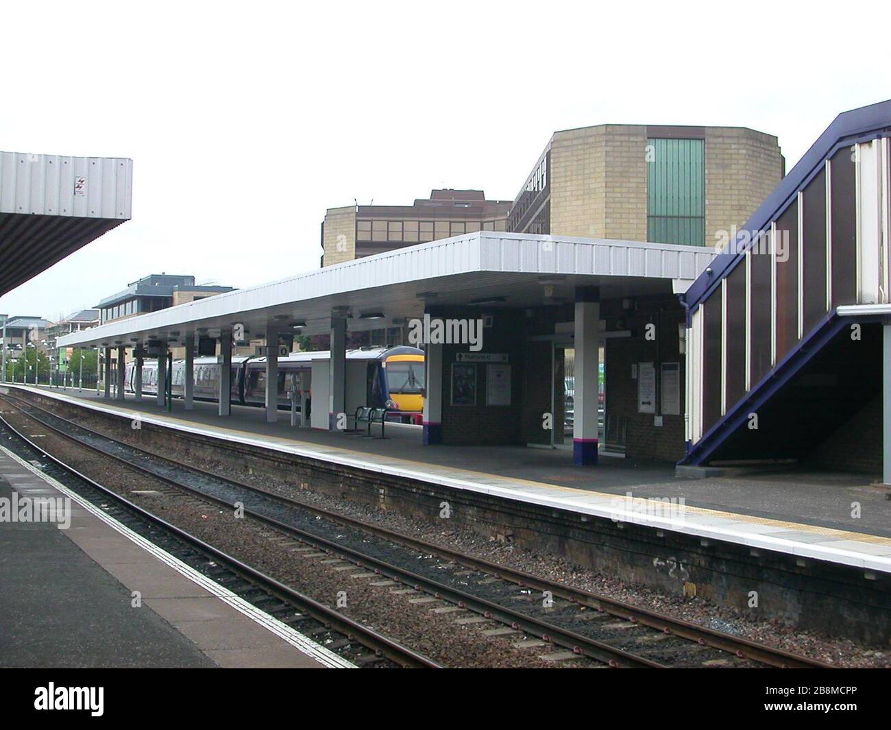 'English: The new Platform 0 at Haymarket station (Edinburgh).  Photographed on 6th June 2007.; 13 June 2007 (original upload date); Transferred from en.wikipedia to Commons by Sreejithk2000 using CommonsHelper.; Hassocks5489 at English Wikipedia; ' Stock Photo