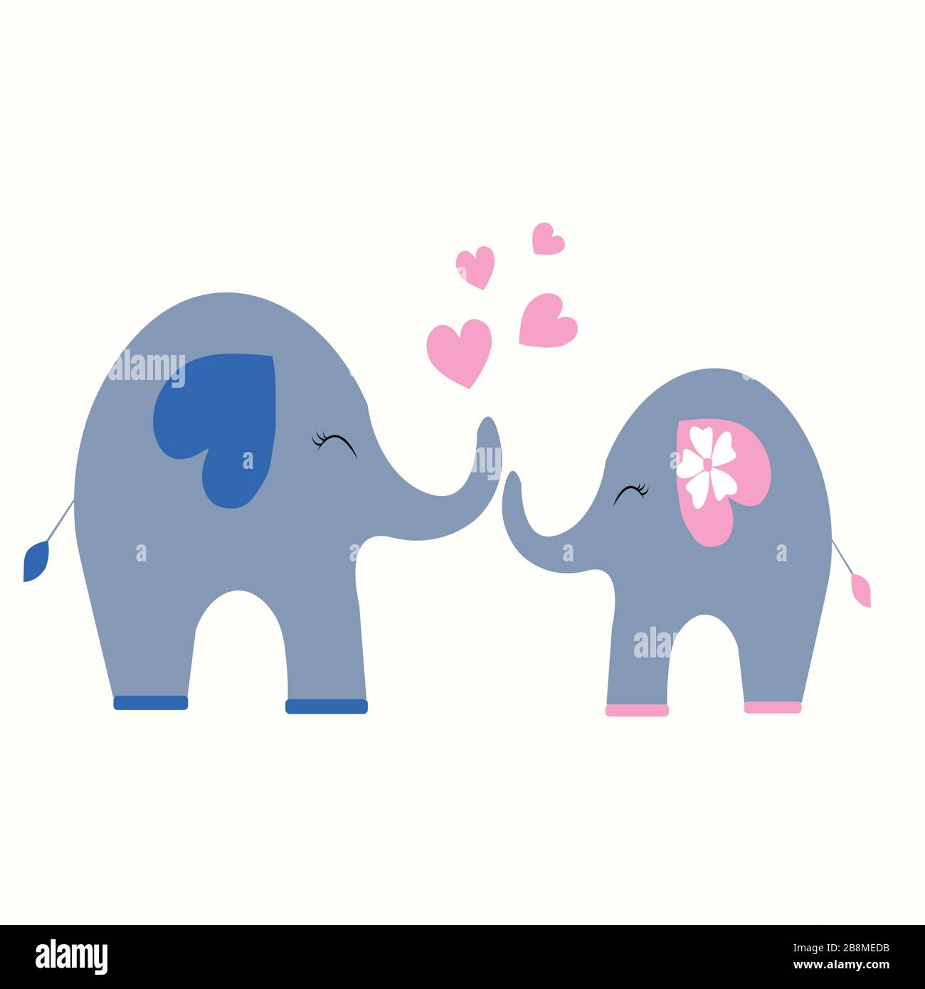 cute elephant cartoon illustration Stock Vector Image & Art - Alamy