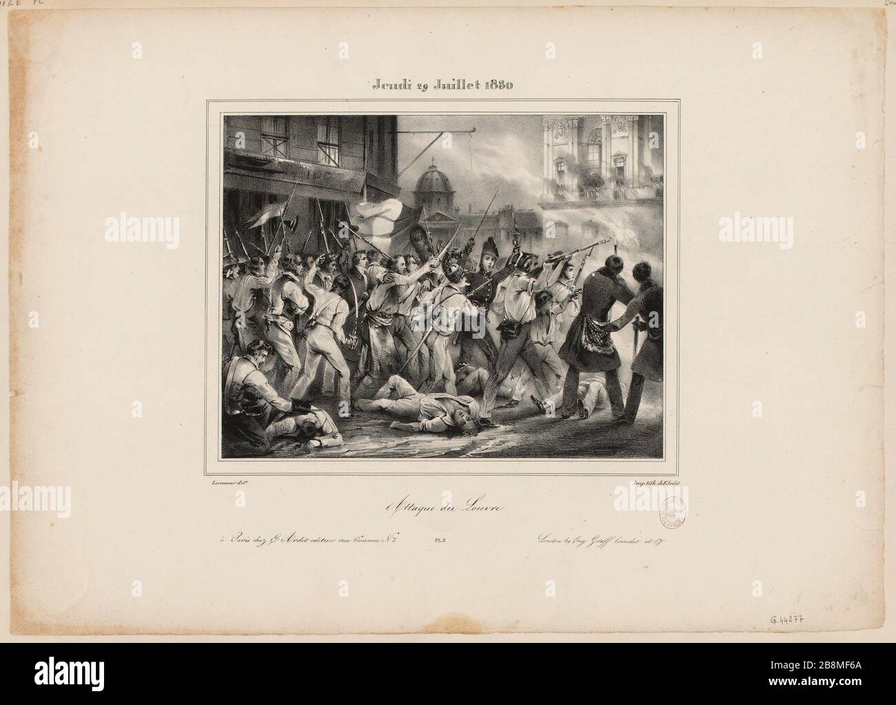 Thursday, July 29, 1830 / Attack Louvre (TI) Stock Photo