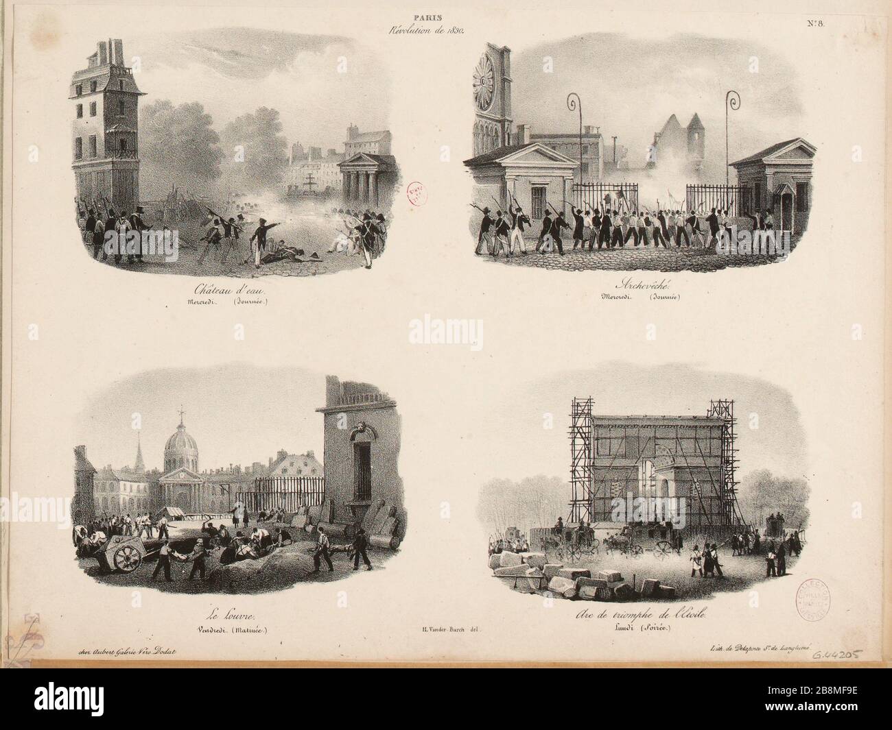 # 8 // Paris / Revolution 1830. (TI) Stock Photo