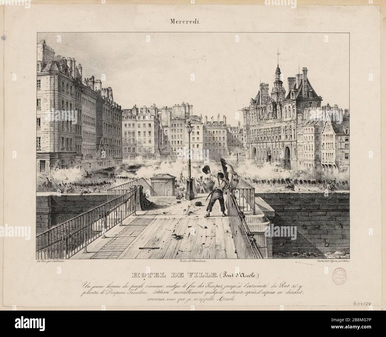 Wednesday / City Hall (Bridge of Arcola). (IT Stock Photo Alamy