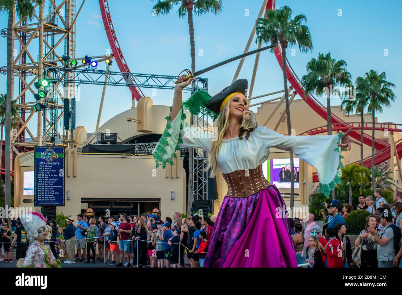 universal mardi gras performers