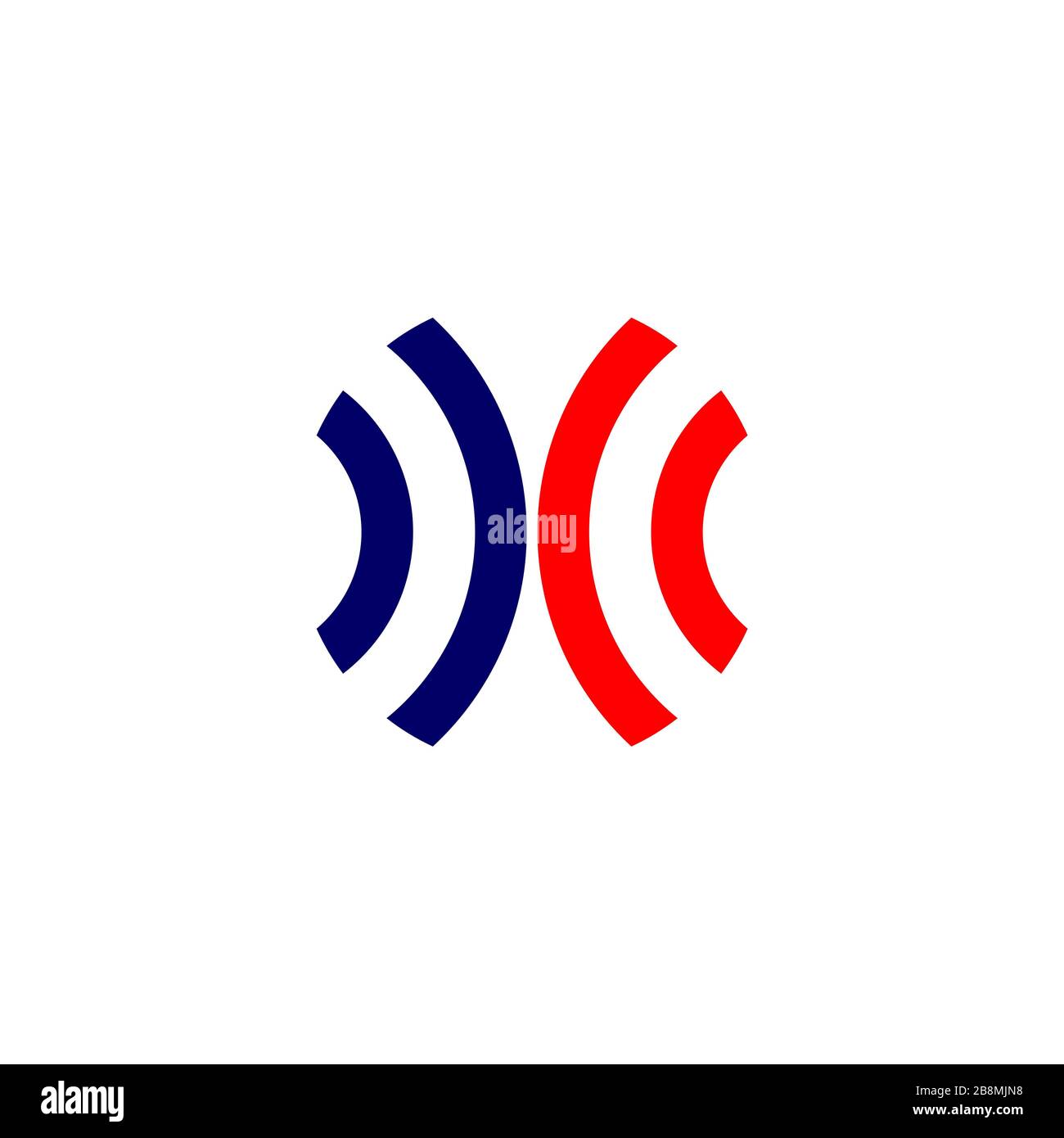 Circle Line red and blue Illustration Design. Vector EPS 10 Stock Photo ...