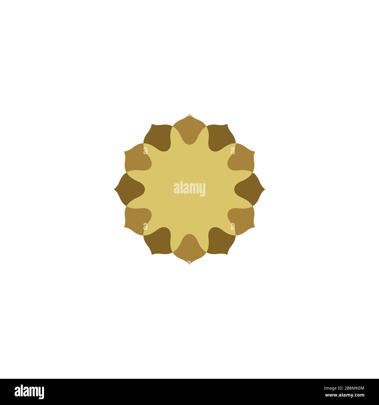 Gold Flower Pattern Logo Template Illustration Design. Vector EPS 10 ...