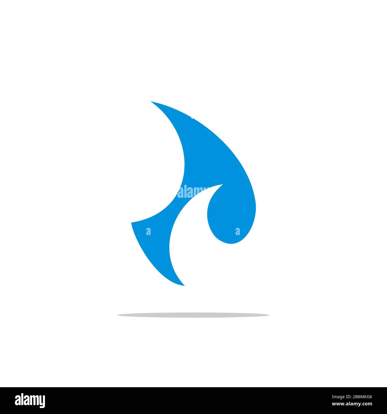Wave Shark Fin Logo Template Illustration Design. Vector EPS 10. Stock Photo