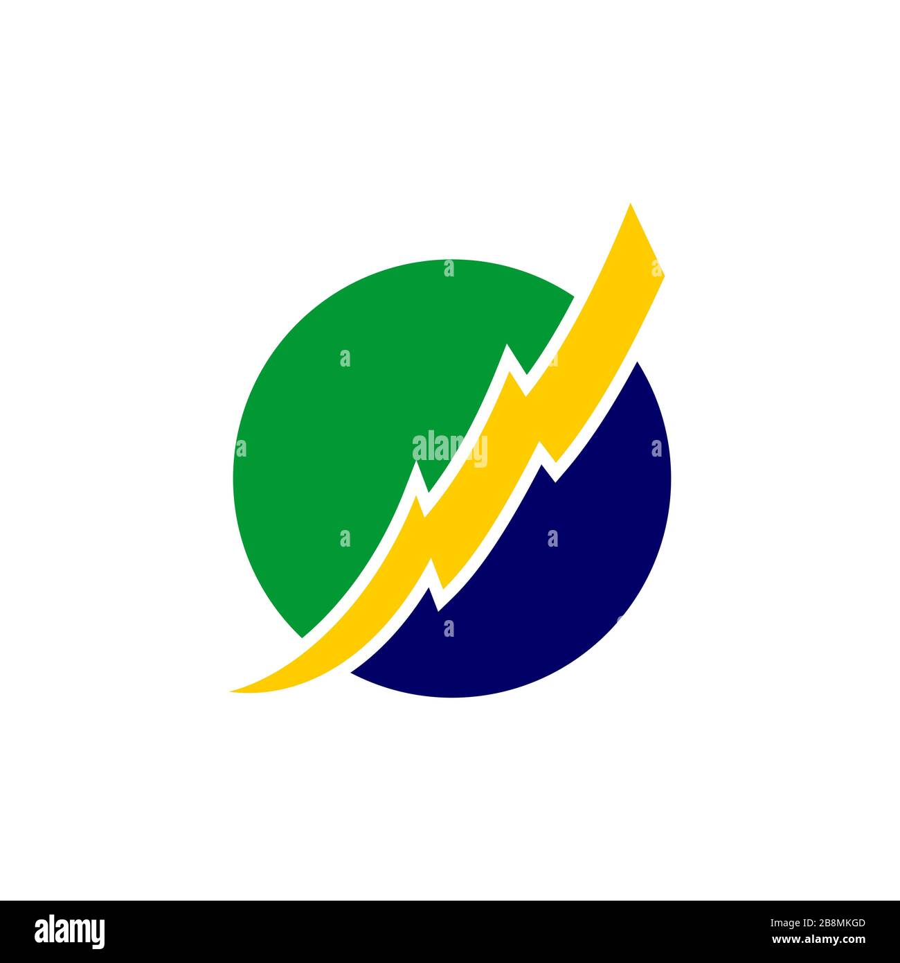 Brazilian Electricity Logo Illustration Design. Vector EPS 10 Stock