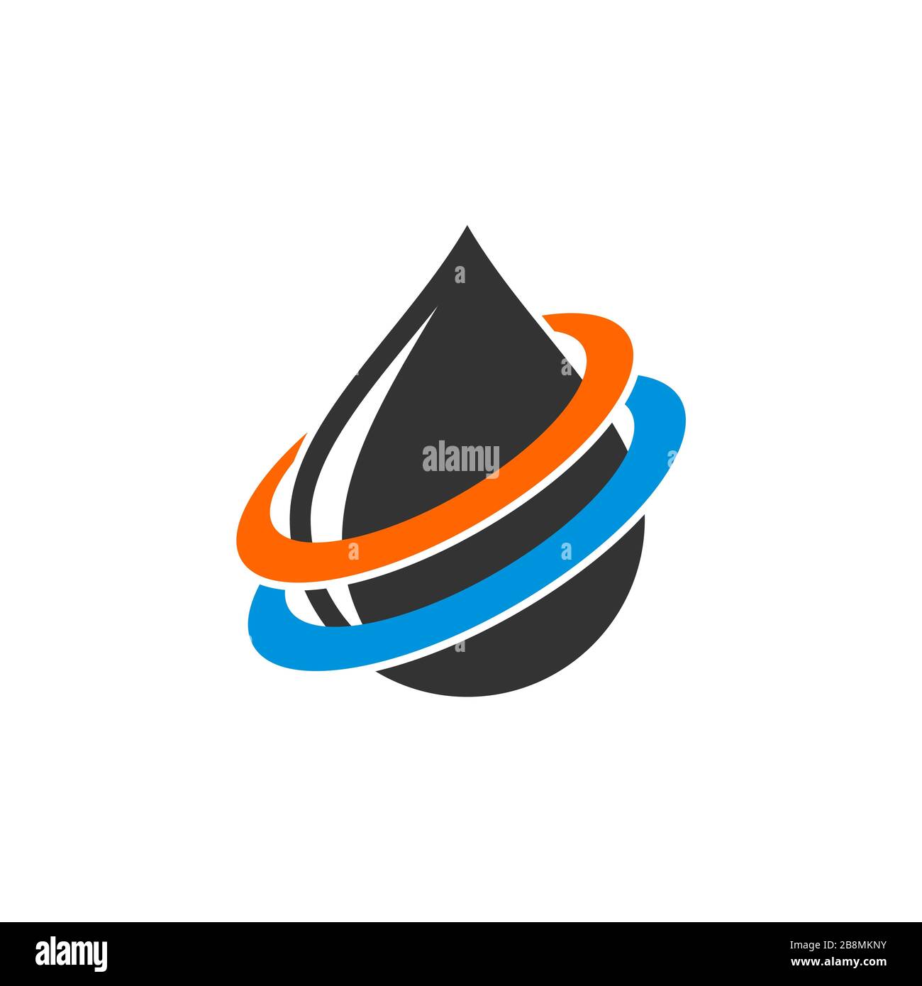 Swoosh Drop Water Logo Template Illustration Design. Vector EPS 10 ...