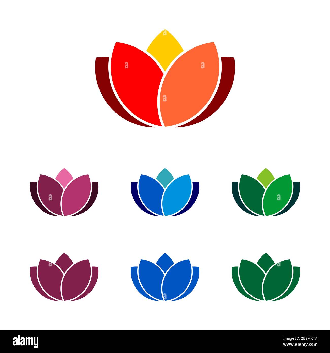 Colorful Lotus Flower Logo Template Illustration Design. Vector EPS 10 ...